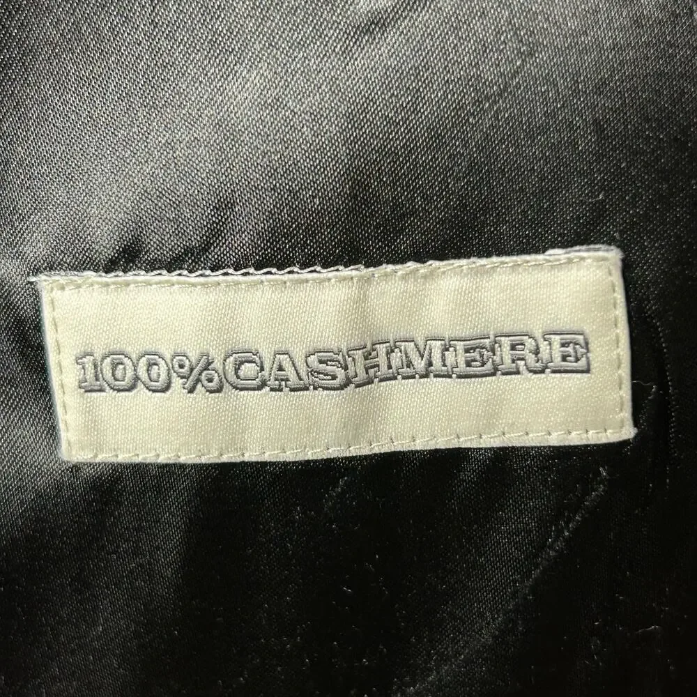 W.H.‎ Belk Blazer Mens 46 Black 100% Cashmere Single Breasted Notch Lapel Blazer